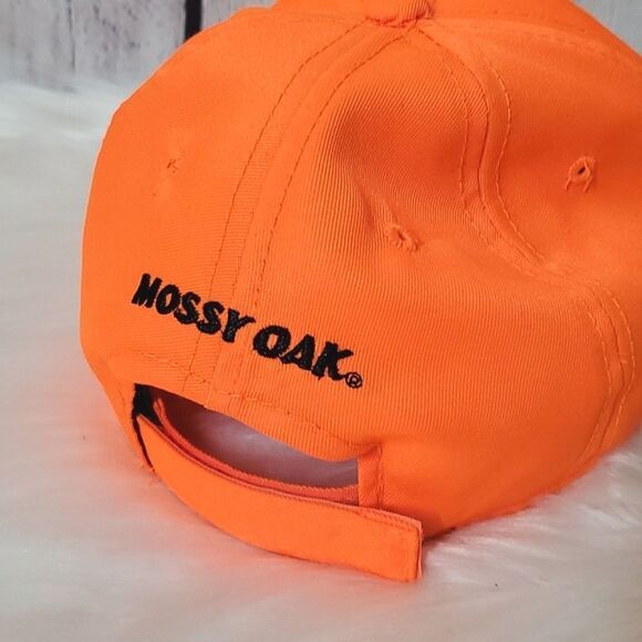 Mossy Oak Safety Orange High Visibility Hunting Construction Velcro Back - Picture 5 of 10